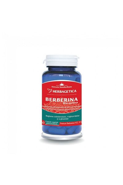 herbagetica Bio-active Berberine X 60 Vegetable Capsules,