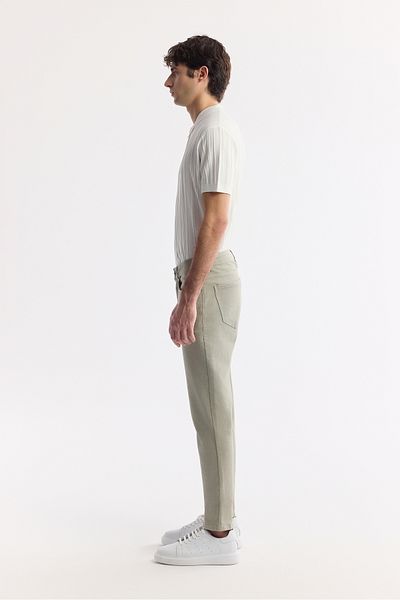 Avva Ανδρικό παντελόνι Jean Khaki Slim Fit A51y3515