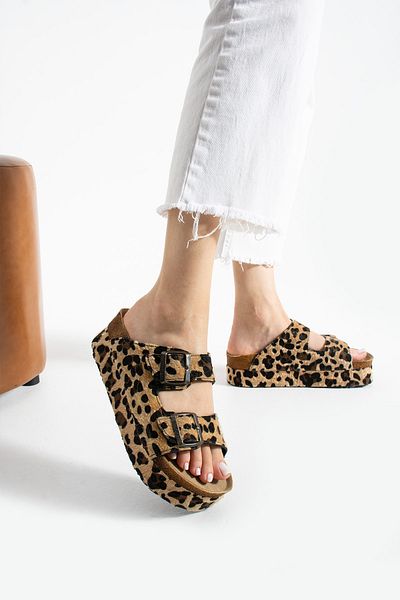 COMFORT OF PANTOFOLE Leopard High Slippers