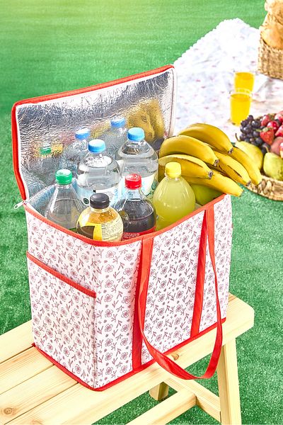 Serstil Large Size Thermal Picnic Bag |   Thermal Insulated Cooler Organizer Shopping Bag - 35X20X33 cm