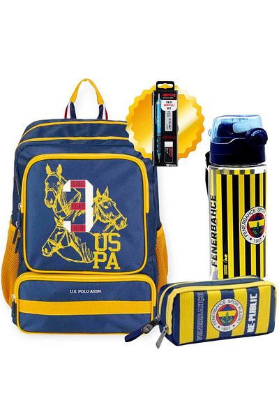 U.S. Polo Assn. U.S. Polo School Backpack, Pencil Bag