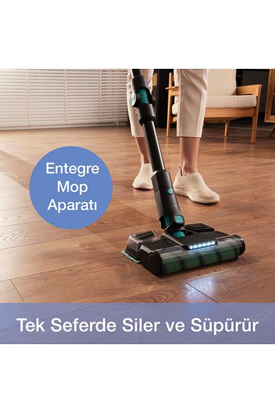 Fakir Bolt X Plus Aqua 8472 Aspirator fără fir reîncărcabil vertical Moon Grey