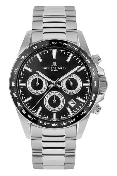 Jacques Lemans Mens Watch 1-1877e, Quartz, 40mm, 20atm
