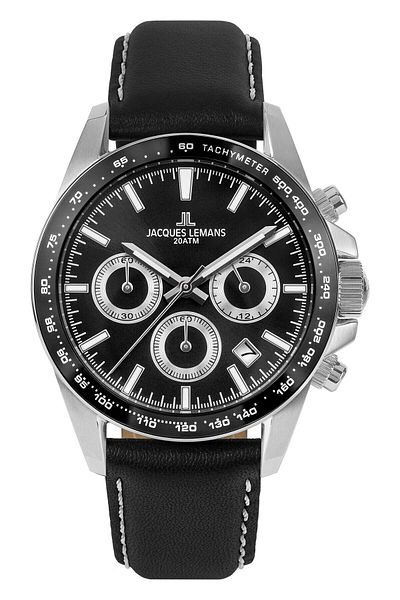 Jacques Lemans Mens Watch 1-1877a, Quartz, 40mm, 20atm