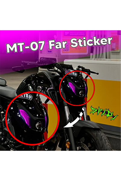 Yamaha MT-07 Far Sticker Mor 2021-2024