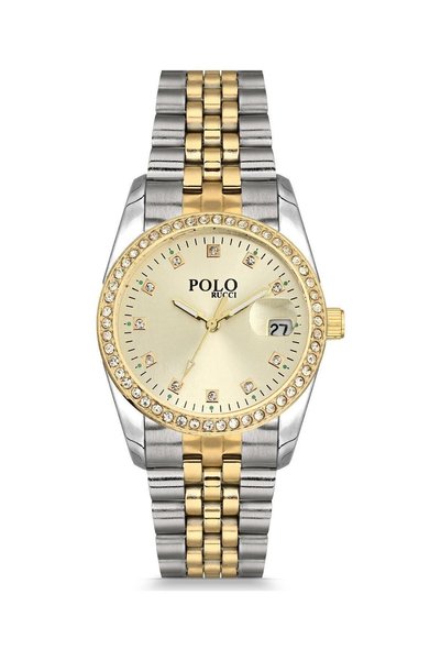 POLO Rucci 2046 Women's Metal Calendar Wristwatch