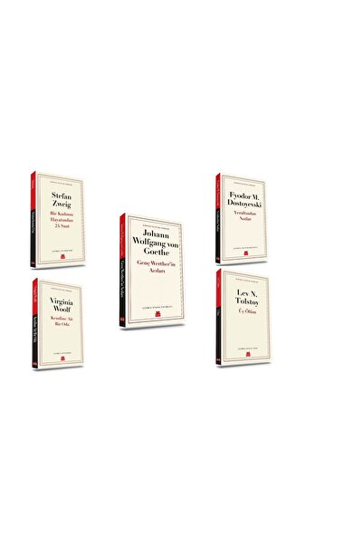 Kırmızı Kedi Yayınları Dünya Klasikleri Seti 5 Kitap (BİR KADININ HAYATINDAN ...