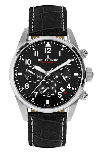 Jacques Lemans Mens Watch 42-2a, Quartz, 42mm, 10atm