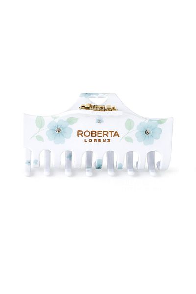 Roberta Lorenz Women's Roberta Lorenz Written Floral High Quality Bone Material Hairpin 10 cm