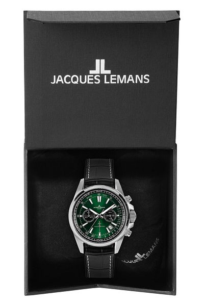 Jacques Lemans Mens Watch 1-2117t, Quartz, 44mm, 20atm