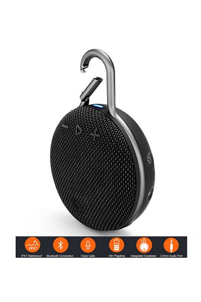 zyteq Boxa portabila ZYTEQ®️ Bluetooth, IPX7, 10h autonomie, hands-free, USB/TF/Aux, neagra