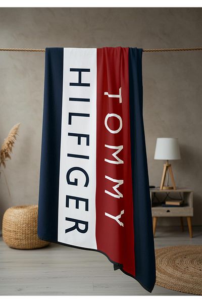 Doruklar Home Collection Πετσέτα θάλασσας με μοντέρνα σχέδια ψηφιακής εκτύπωσης 80x160 cm Lux82