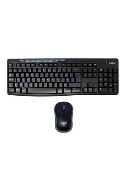 logitech Mk270 920- 004525   Set mouse cu tastatură fără fir Nano Usb Q Tr optic negru