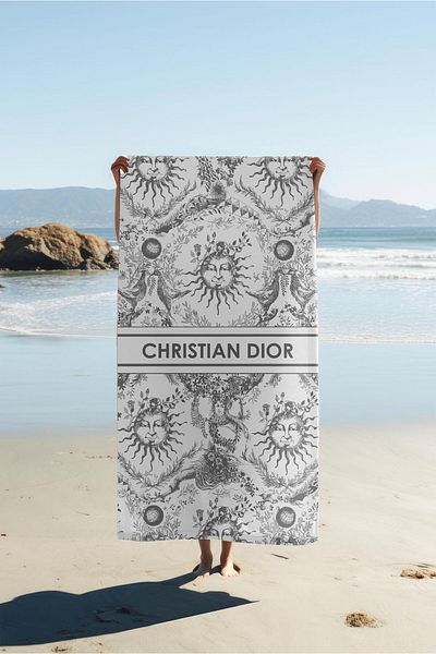 Doruklar Home Collection Πετσέτα θάλασσας με μοντέρνα σχέδια ψηφιακής εκτύπωσης 80x160 cm Lux32