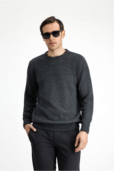 Kiğılı Crew Neck Regular Fit Patterned Knitwear Sweater