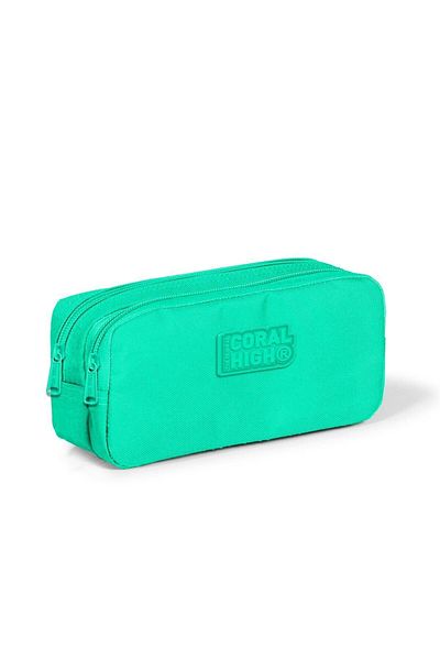 Coral High Παιδική τσάντα μολυβιού Water Green δύο τμημάτων 22193