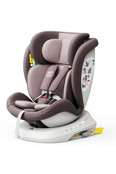 BUF BOOF Scaun auto Tweety Plus iSize Buf Boof LightRed isofix Rotativ 360 Pozitie Somn Top Tether 0-36 kg