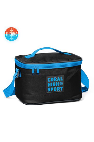 Coral High Black Gray Sport Thermo Lunchbox - 22810