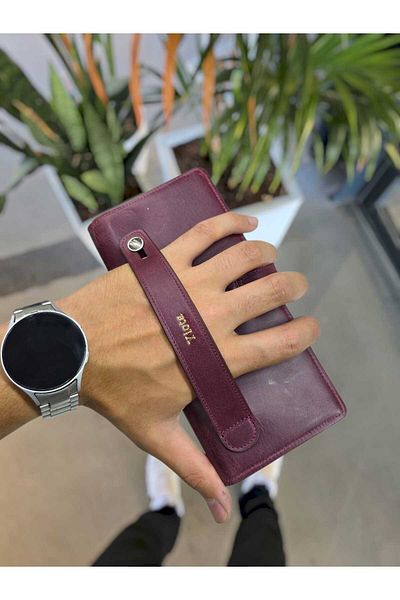 Visso leather VİSSO 701 - Πορτοφόλι από γνήσιο δέρμα, μεγάλο μέγεθος με θήκη τηλεφώνου