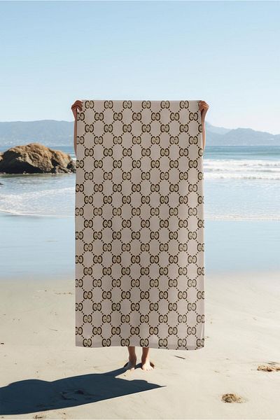 Doruklar Home Collection Πετσέτα θάλασσας με μοντέρνα σχέδια ψηφιακής εκτύπωσης 80x160 cm Lux62