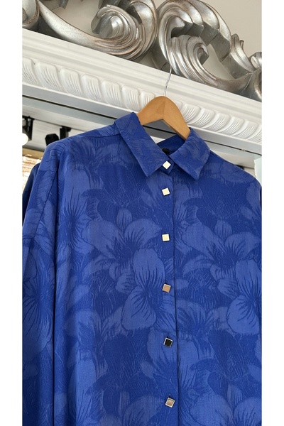 Invee Πουκάμισο Lyocell με σχέδια λουλουδιών - Sax