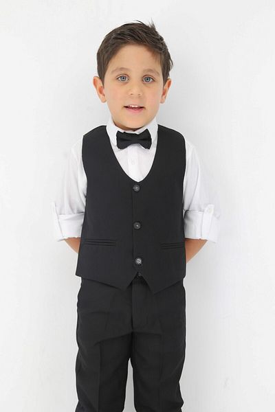 SIRRI Boy's Vest Set - 3 Pieces Vest, Pants and Shirt Set