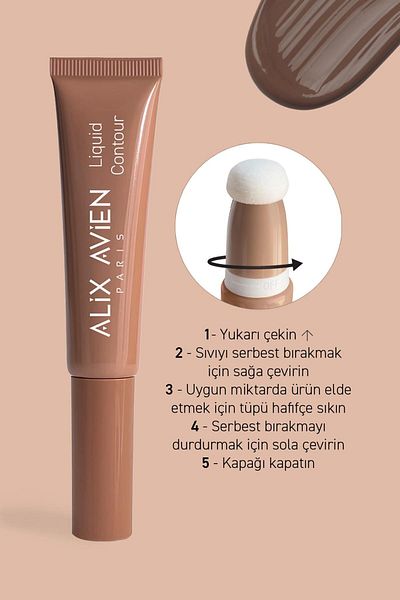 Alix Avien Anti-Aging Vitamin E Moisturizing Creamy Liquid Contour - Liquid Contour 104 Mahogany