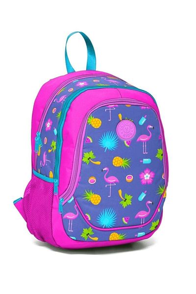 Yaygan Kids Rucsac de lectură cu model Flamingo Ananas cu trei compartimente 14366