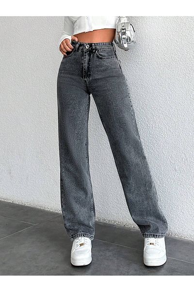 MODA Women's Straight Denim Pants