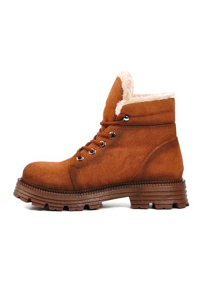AYAKMOD Tan Suede Γυναικείες Μπότες