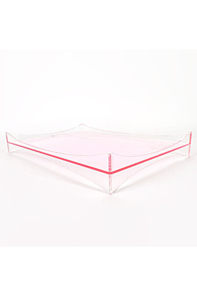 Generic Luxury Clear Acrylic Serving Tray In A Rectangular Shape With High Purity - Size 65 X 45 X 6 Cm,