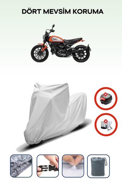 Breen مشمع دراجة نارية متوافق مع Ducati Scrambler Icon Dark، غطاء المحرك