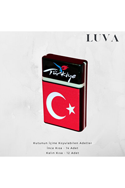 FES PLASTİK Sigara Tabakası Desenli Kutu Türk Bayraklı Tabaka