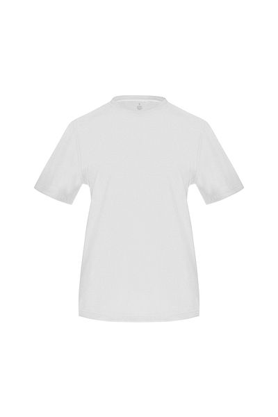 Soho Mood Pachet de 3 tricouri de bază pentru femei, 100% bumbac, cu gâtul rotund (1 negru, 1 alb, 1 bleumarin)