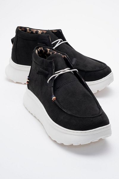CCWAY AYAKKABI Women's Boots Black Suede