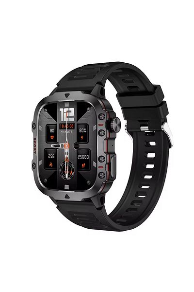 zyteq ZYTEQ®️ Smartwatch, BT call, sports, waterproof, notifications, monitoring, black