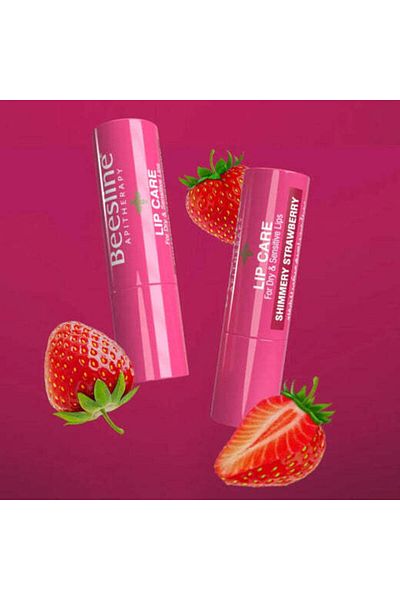Beesline Lip Care Shimmery Strawberry (1 1 ) Pack