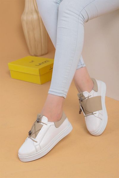 layki Alvaro White Beige Sneaker - Πολύχρωμο Σχέδιο