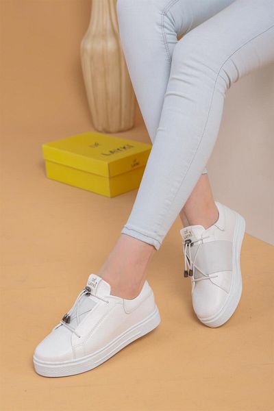 layki Tenis Alvaro de culoare albă