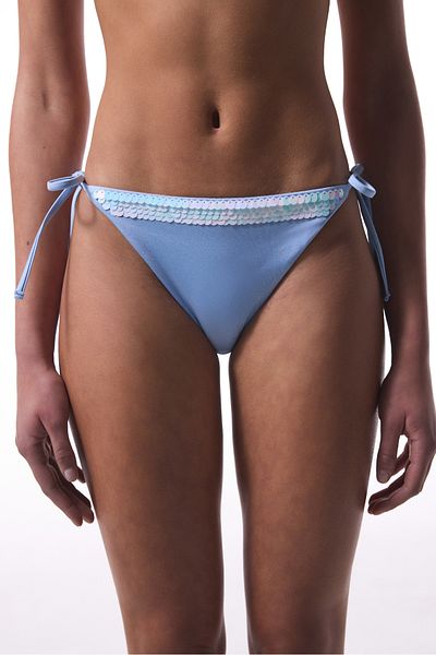 Penti Sequin, Sequined Blue Bikini Bottom - Gamze Erçel Collection