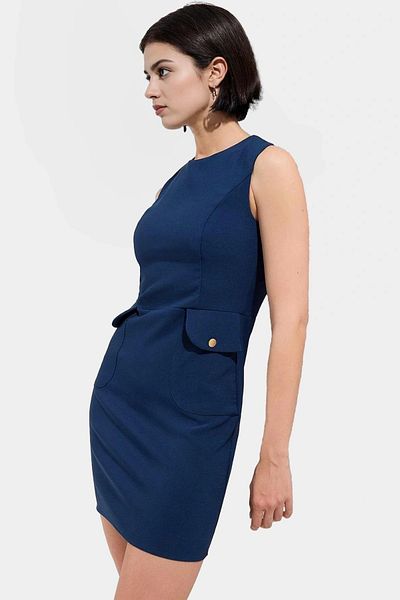 PayBuy Bodycon Mini Dress 88% Polyester 12% Elastane Summer Business Wear Comfortable and Stylish