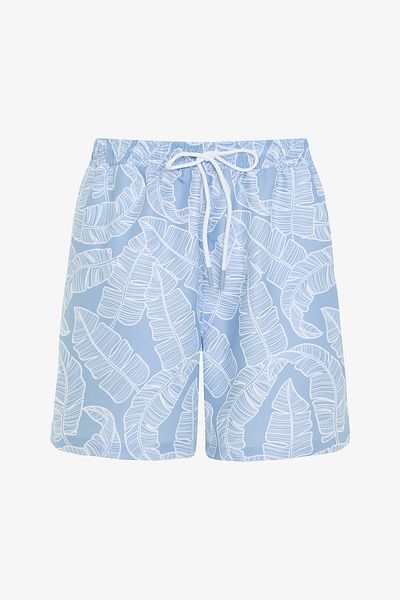 Penti Sommerliche Herren-Shorts mit Blattmuster und Badeanzug