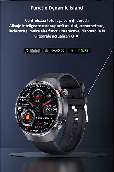 zyteq ZYTEQ®️ Smartwatch, BT call, sports, waterproof, notifications, monitoring, black