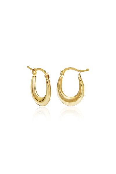 Altınkesesi 14 Ayar Altın Şık Küpe 1.3 Cm