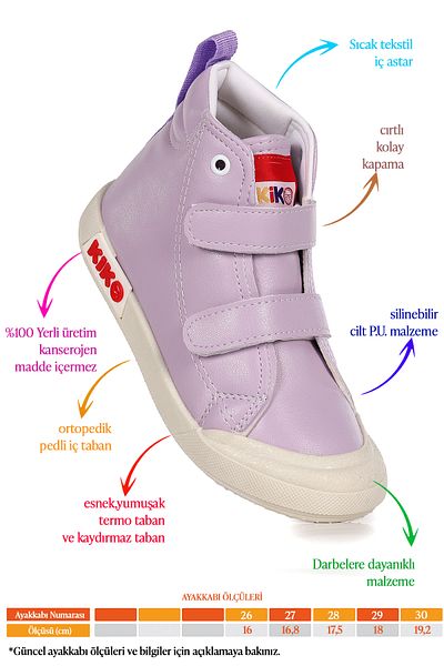 Kiko Kids Παπούτσια για κορίτσια Garf Daily Velcro