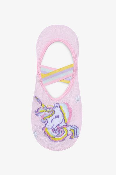 Penti Girl's Unicorn Lilac Ballerina Socks