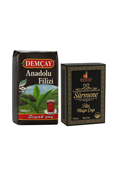 DEMÇAY 2’li Siyah Çay Seti (ANADOLU FİLİZİ 1000G SÜRMENE MAYIS ÇAYI 500G) – Yerli Çay