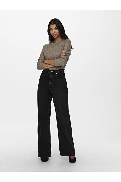 ONLY O Neck Brown Women's Sweater15204279