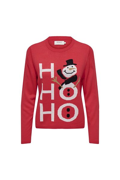 ONLY Crew Neck Patterned Pomegranate Flower Women's Sweater15303265