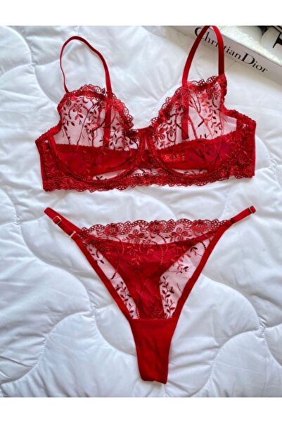 dem merys Brode Plus Size Bra Set